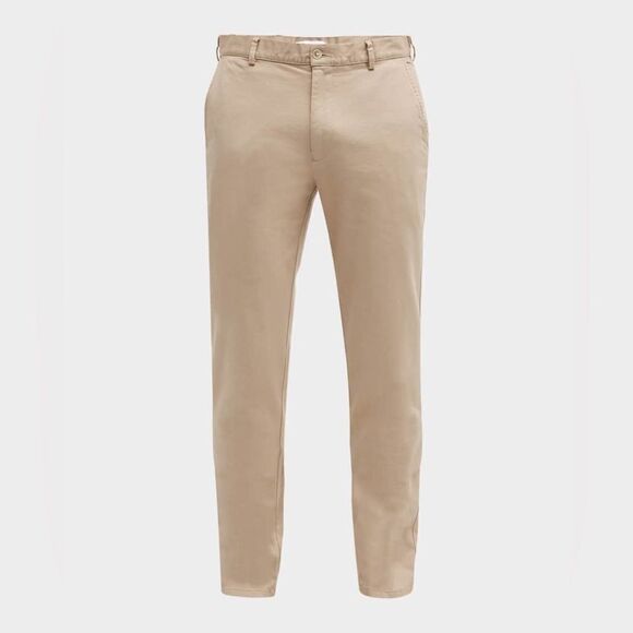 Peter Millar NWT Pilot Twill Flat Front Trousers Khaki Size 35 - Picture 3 of 10